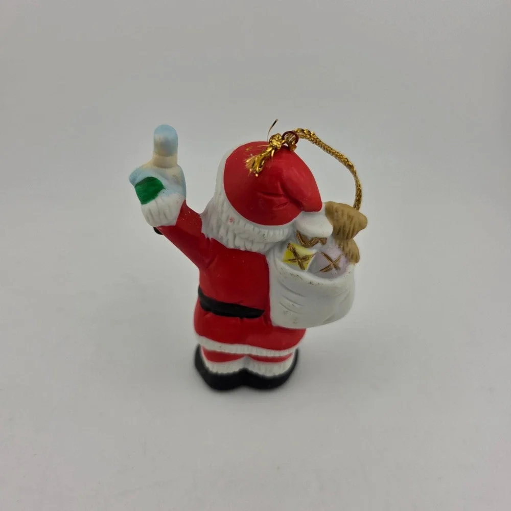 CITGO Vintage‎ Christmas Ornaments 5pc 1992-1993 7-Eleven Penguin Bear Santa Mix